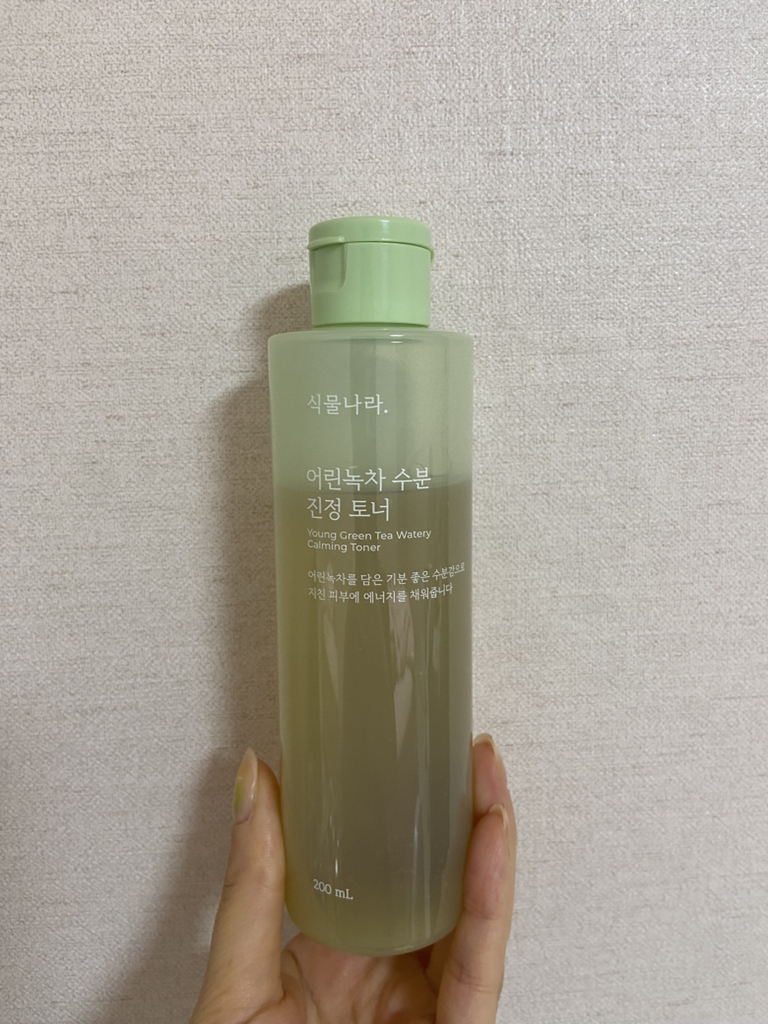 식물나라 (SHINGMULNARA) 어린녹차 촉촉 진정토너 review image