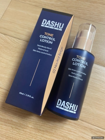 다슈 (DASHU) 맨즈 톤 컨트롤 로션 [SPF50+/PA++] [2호 뉴트럴베이지] review image