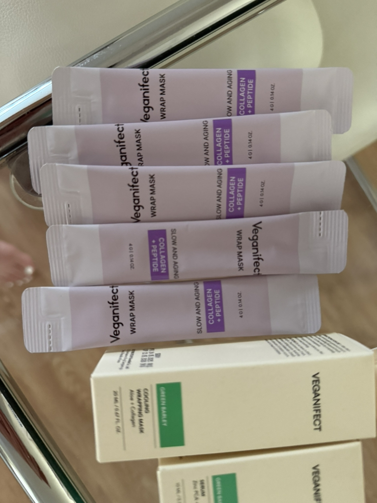 비건이펙트 (VEGANIFECT) 슬로우 앤 에이징 저분자콜라겐 마스크팩 review image