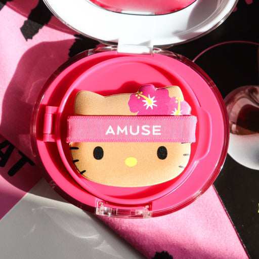 AMUSE TANNING HELLO KITTY EDITION DEW POWER VEGAN CUSHION [SPF50+/PA++++] [1.5 NATURAL] review image