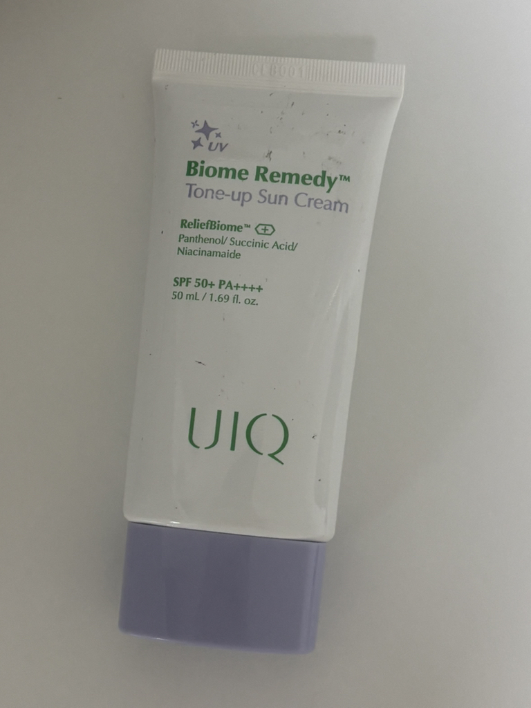 유이크 (UIQ) 바이옴 레미디 톤업 선크림 [SPF50+/PA++++] [보라] review image