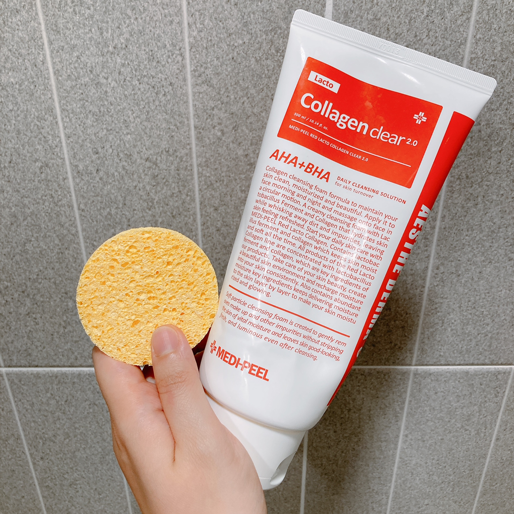 红色乳酸胶原蛋白清洁剂2.0的真实用户使用照片
