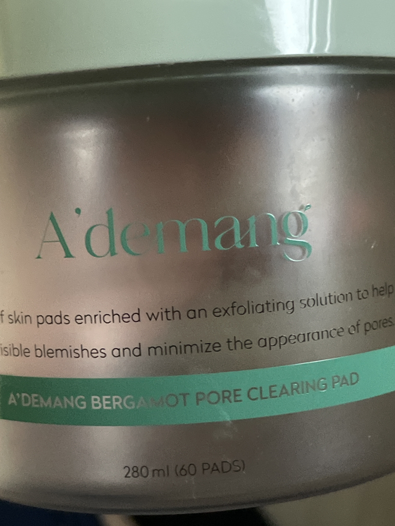 A'demang Bergamot Pore Clearing Pad review image