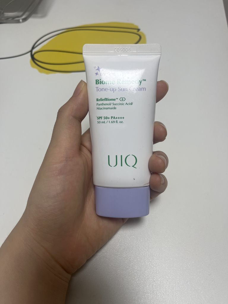 유이크 (UIQ) 바이옴 레미디 톤업 선크림 [SPF50+/PA++++] [보라] review image