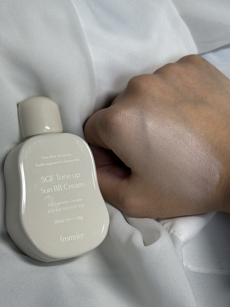 프롬리에 (fromrier) 5GF 톤업 선비비 크림 [SPF42/PA++] [01 아이보리] review image