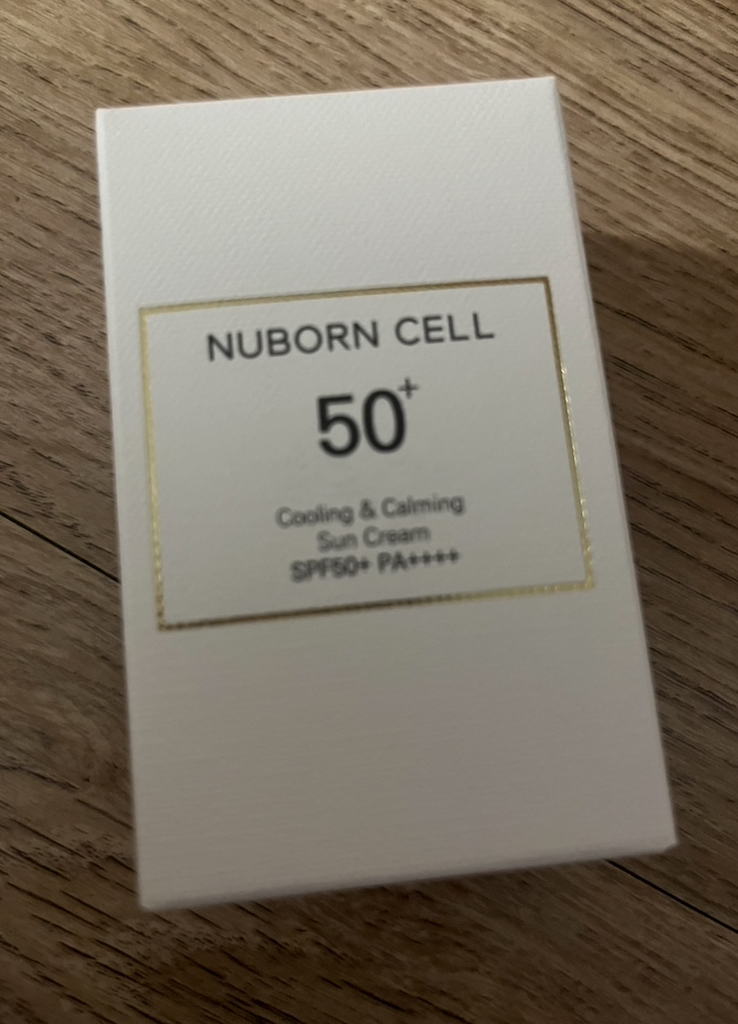 Real user review photo of NUBORN CELL Cooling & Calming Sun Cream [SPF50+/PA++++]