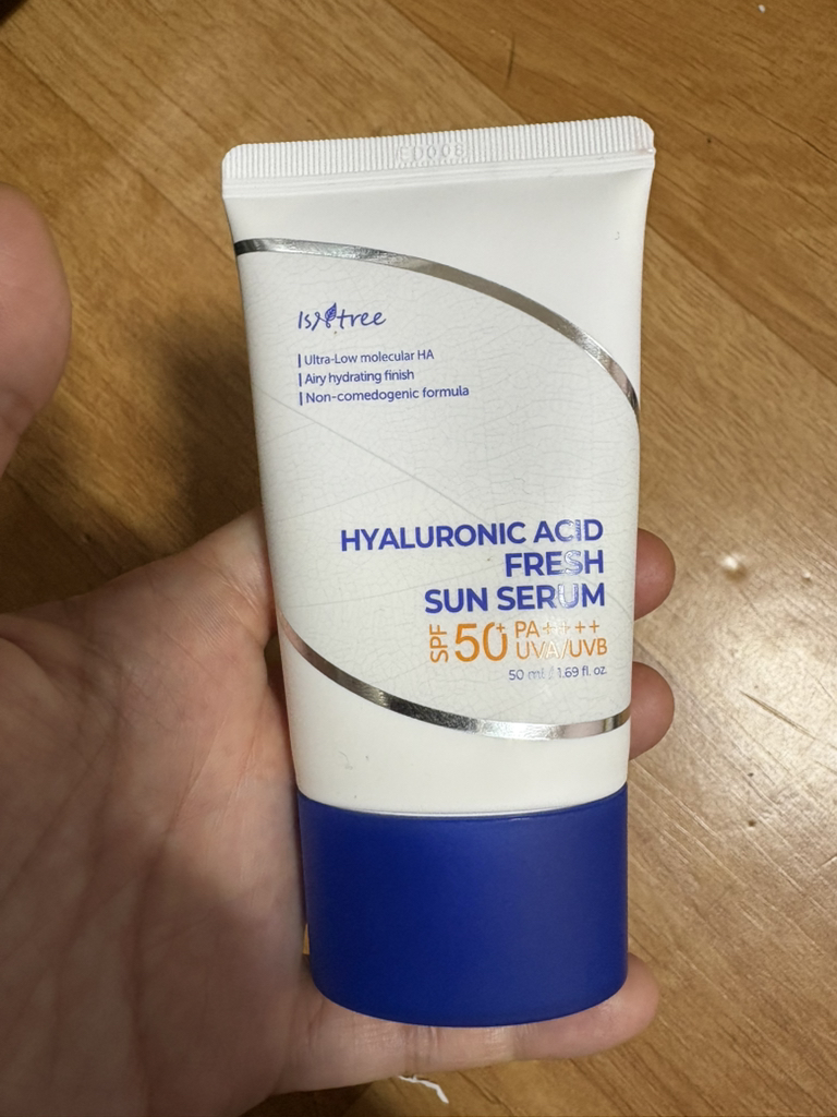 Real user review photo of Hyaluronic Acid Fresh Sun Serum [SPF50+/PA++++]