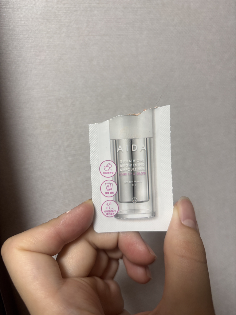 glutathione dose im DATE 2/2026] Tinh chất dưỡng trắng sáng da AIDA Glutathione Brightening  Ampoule hộp 10 ống main image 1