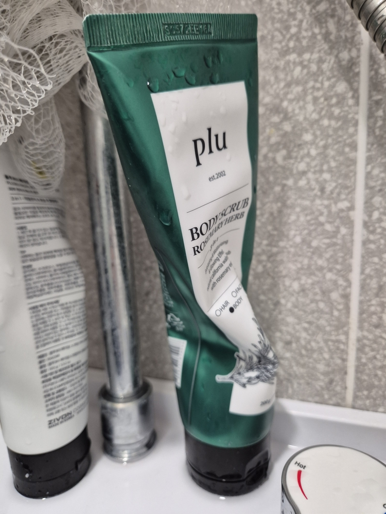 原装玫瑰香草身体磨砂膏的真实用户使用照片