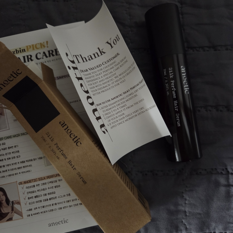 Real user review photo of Silk Perfume Hair Serum