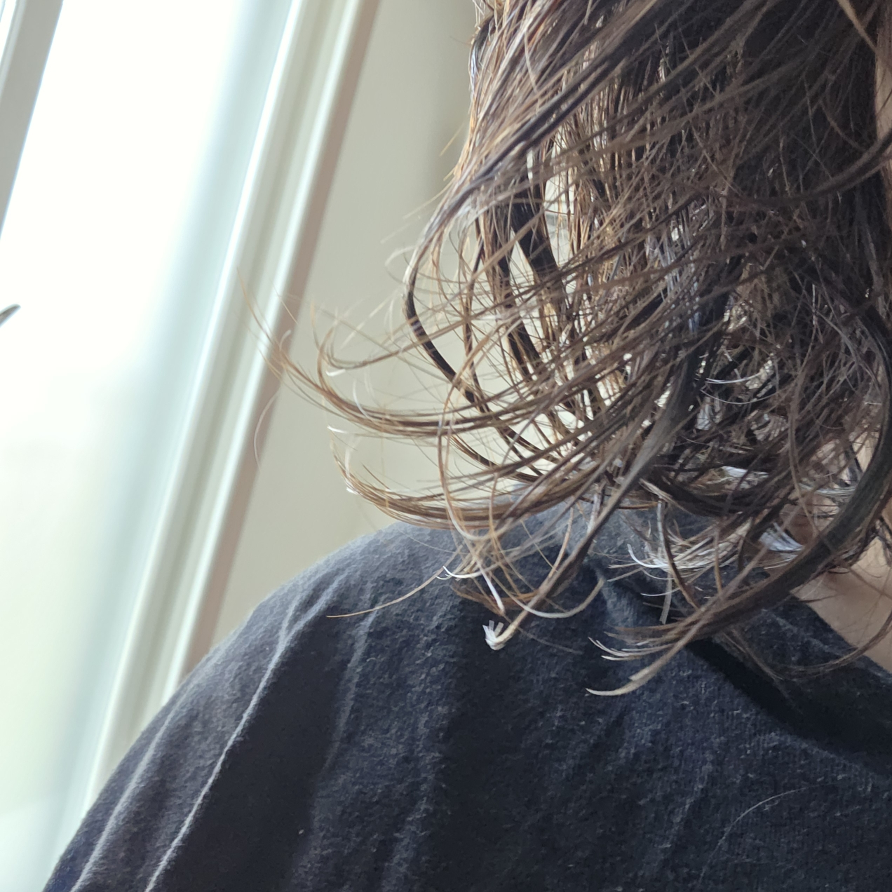 Real user review photo of Silk Perfume Hair Serum