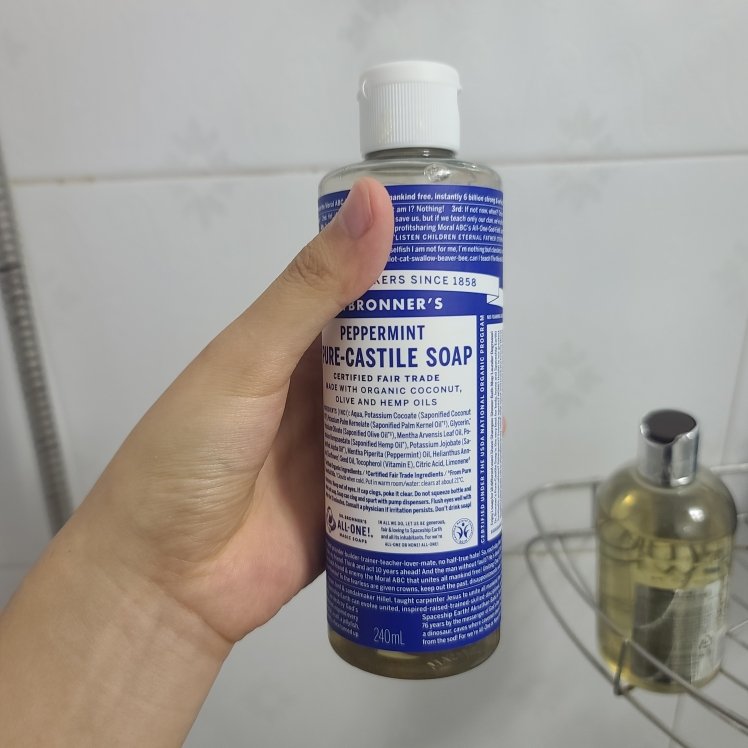 DR.BRONNER'S 纯正卡斯蒂尔皂[薄荷] common.review image