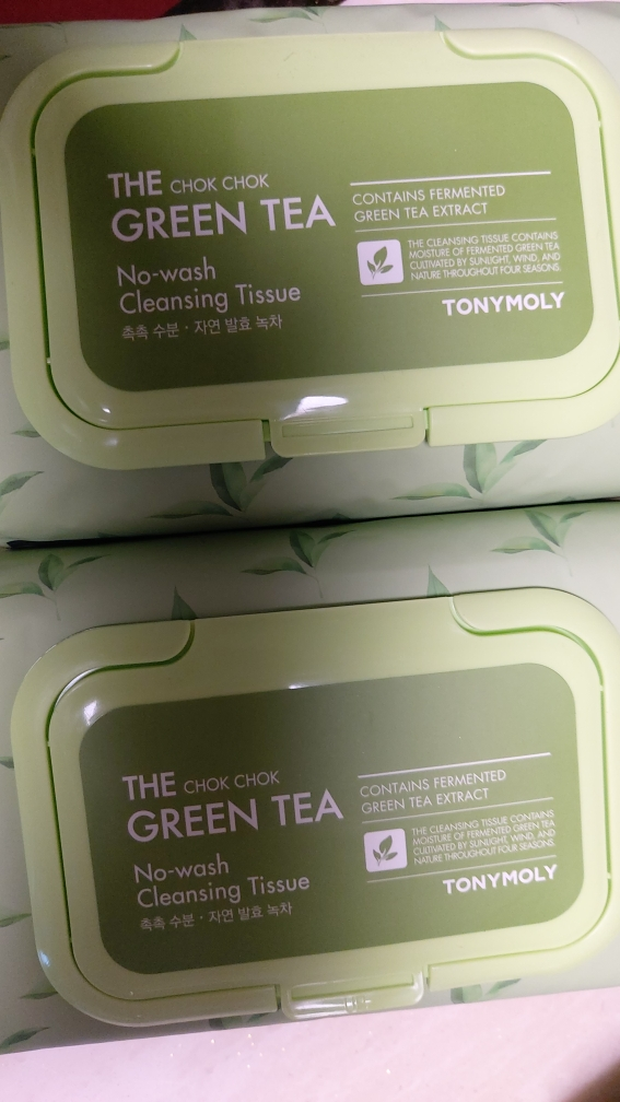 토니모리 (TONYMOLY) 더 촉촉 그린티 노-워시 클렌징 티슈 review image