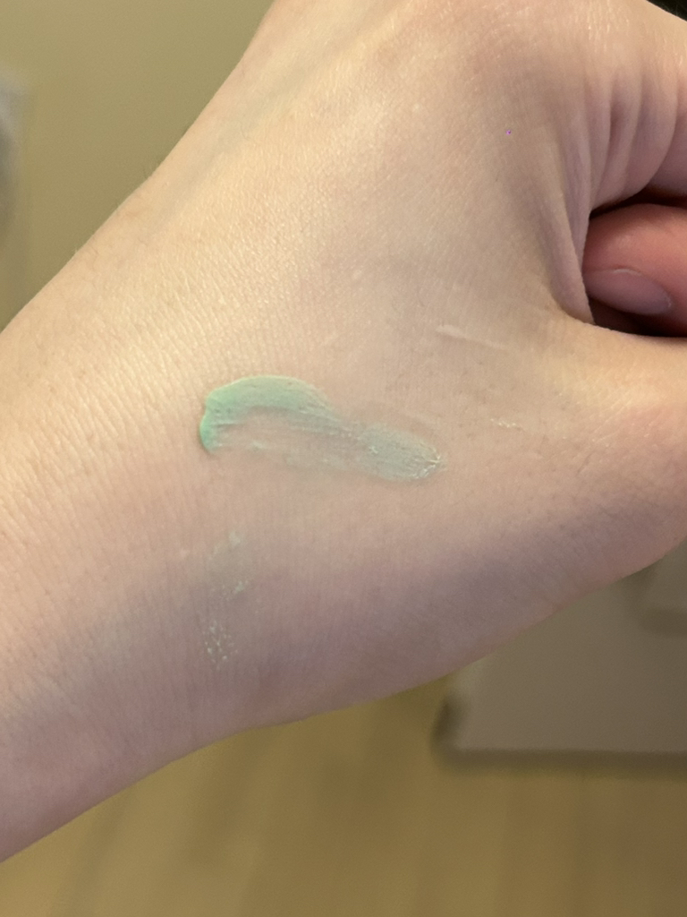 橙色肌肤去角质[柔和绿色]的真实用户使用照片