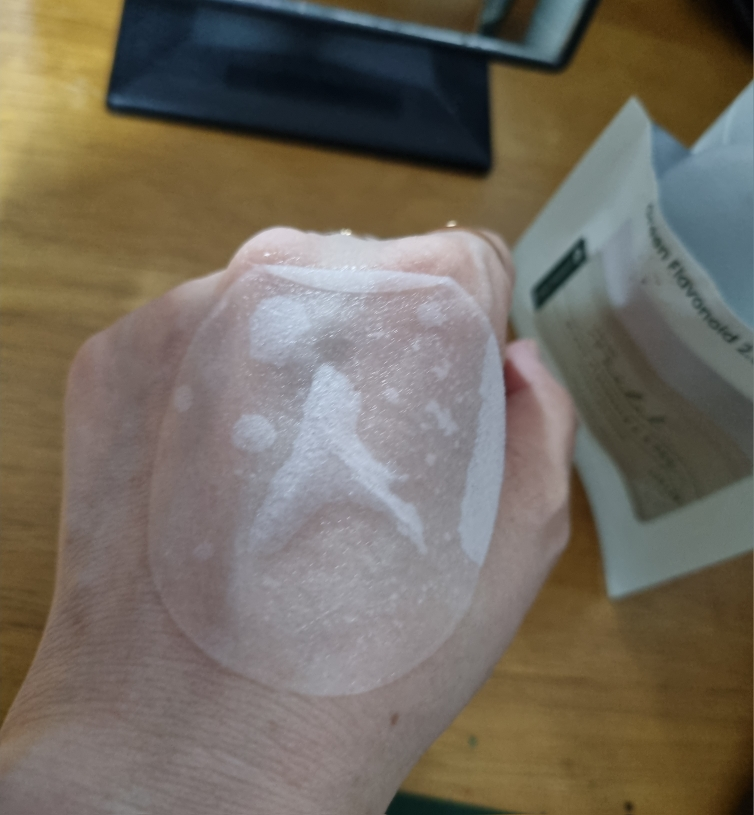绿色类黄酮2.5 垫的真实用户使用照片