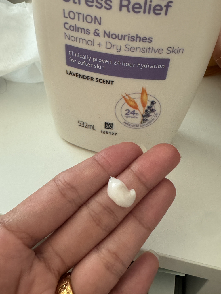 舒缓压力身体乳的真实用户使用照片