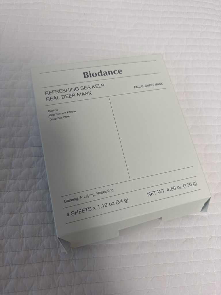 Biodance 清新海藻真实深层面膜 common.review image