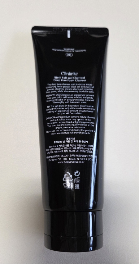 클린피닛 (Clinfinite) 블랙솔트 앤 차콜 딥 포어 폼 클렌저 review image