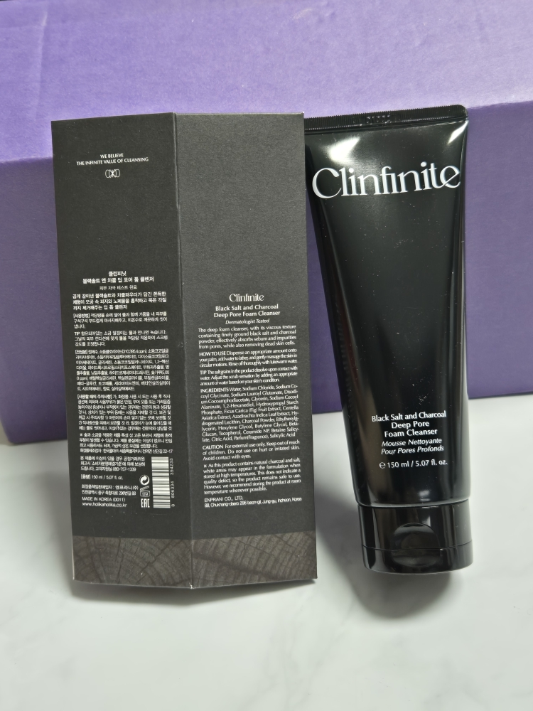 클린피닛 (Clinfinite) 블랙솔트 앤 차콜 딥 포어 폼 클렌저 review image