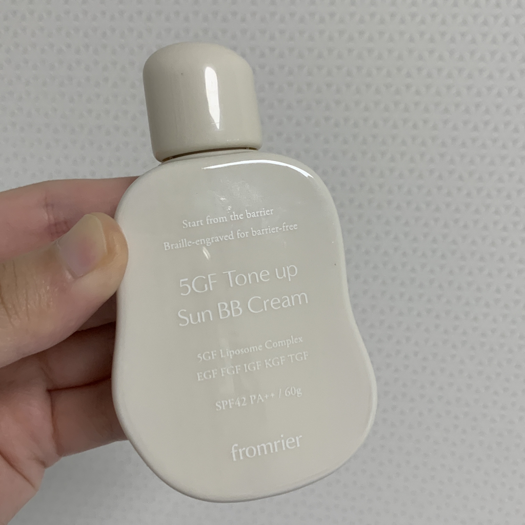 프롬리에 (fromrier) 5GF 톤업 선비비 크림 [SPF42/PA++] [01 아이보리] review image