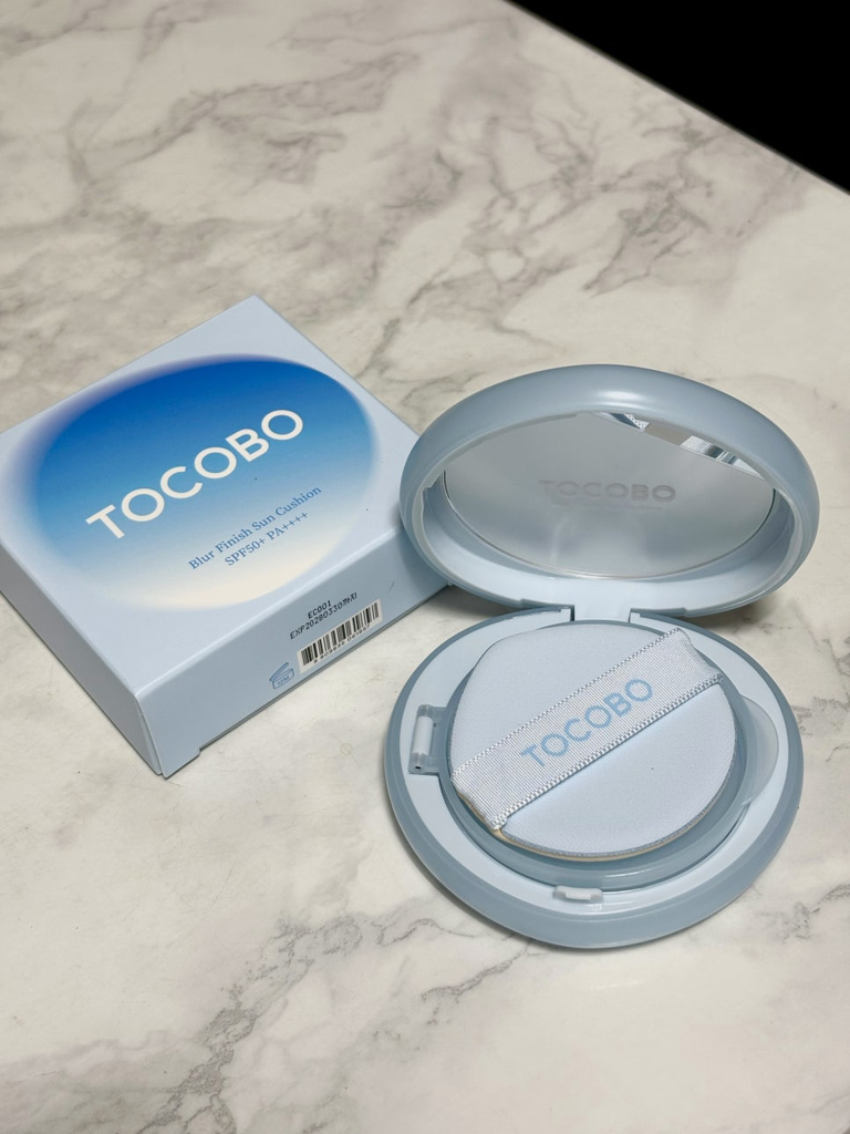 토코보 (TOCOBO) 블러 피니쉬 선쿠션 [SPF50+/PA++++] [01 코튼블루] review image
