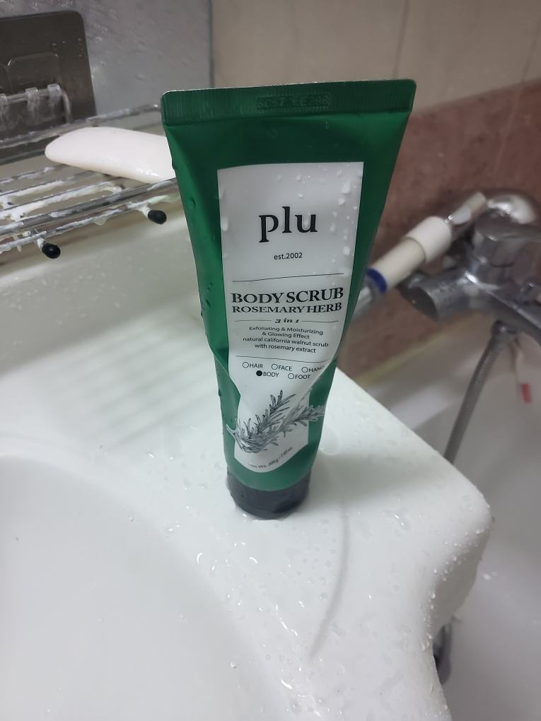 原装玫瑰香草身体磨砂膏的真实用户使用照片