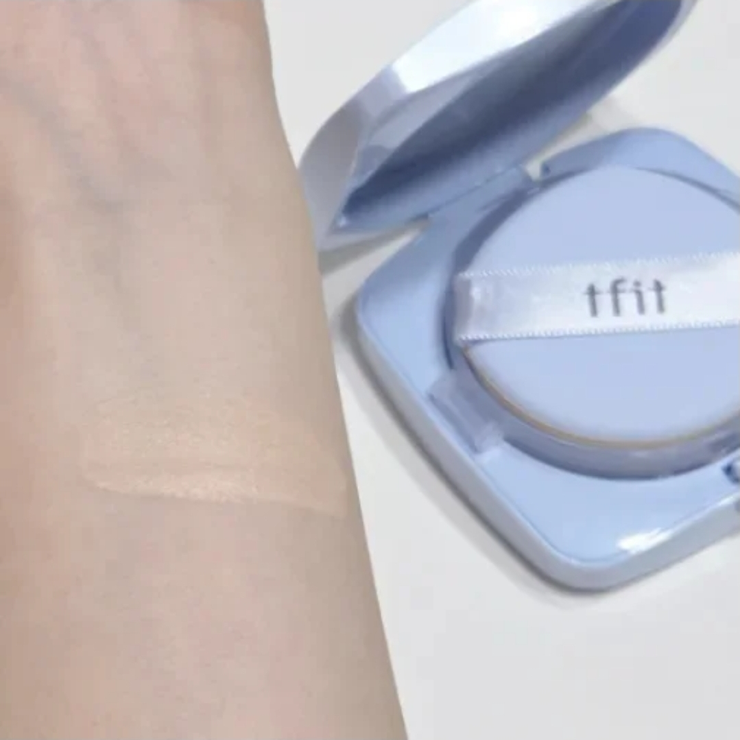 티핏 (tfit) 아이시 핏 커버 쿠션 [SPF50+/PA++++] [C01 포슬린] review image