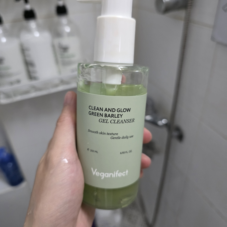 清洁与发光青大麦LHA凝胶洁面的真实用户使用照片