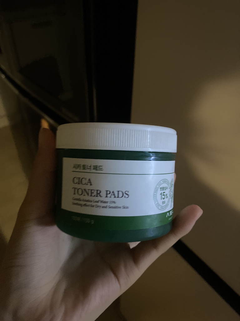 舒缓化妆水垫的真实用户使用照片