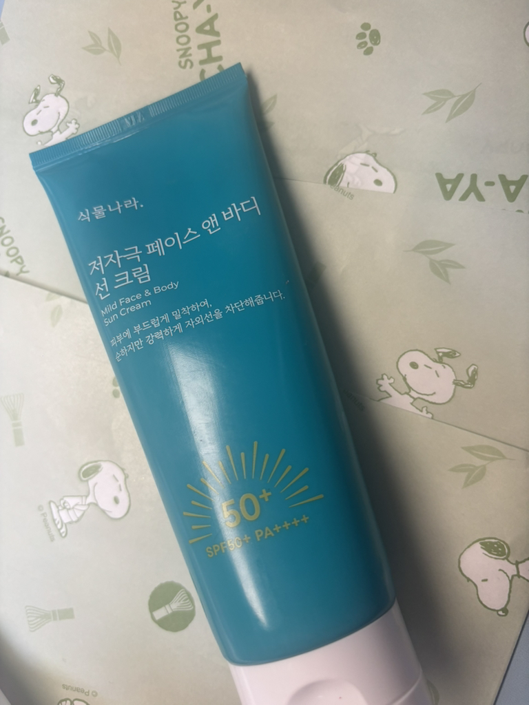 温和面部和身体防晒霜 [SPF50+/PA++++]的真实用户使用照片