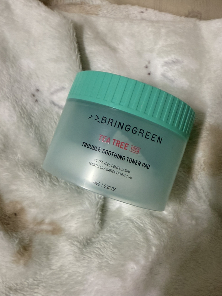 茶树精华舒缓爽肤垫的真实用户使用照片