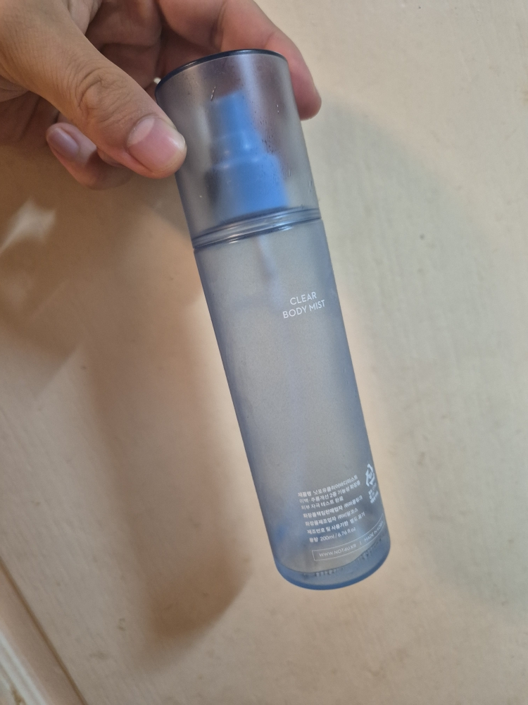 清透身体喷雾的真实用户使用照片