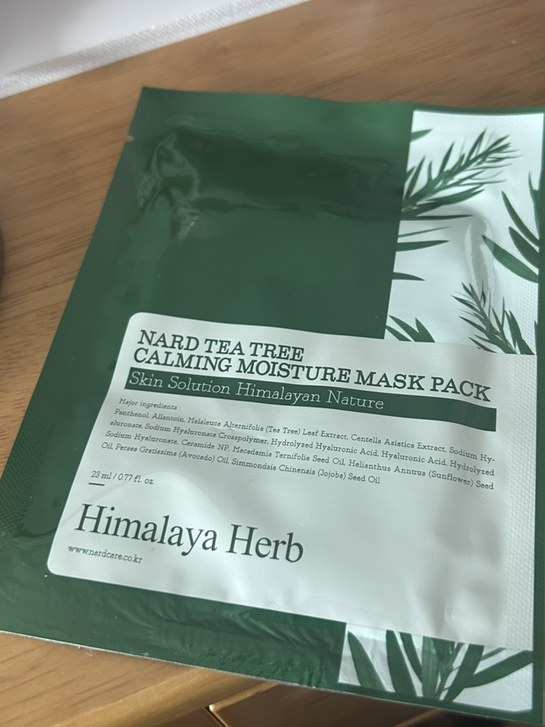 茶树舒缓保湿面膜的真实用户使用照片