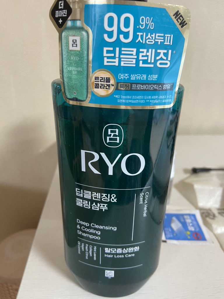 려 (Ryo) 청아 딥클렌징&쿨링 샴푸 review image