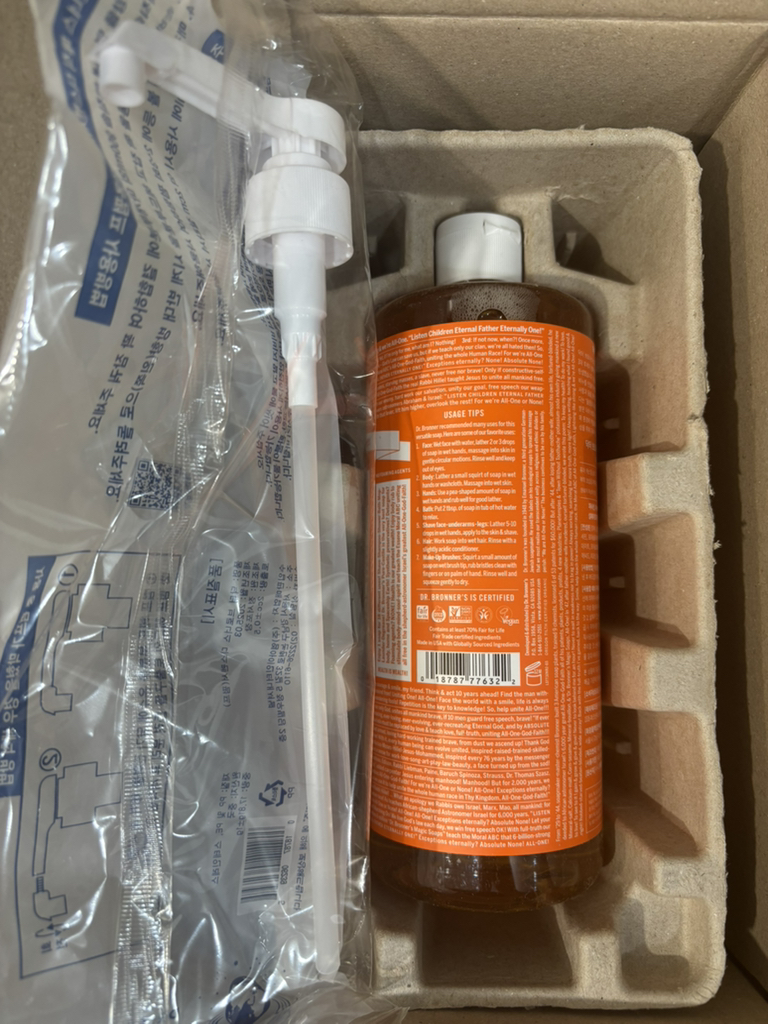 닥터브로너스 (DR.BRONNER'S) 퓨어 캐스틸 솝 [티트리] review image