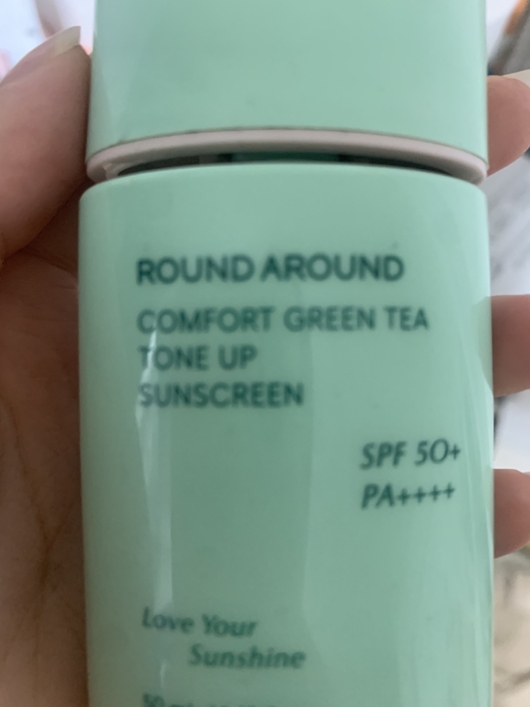 라운드어라운드 (ROUNDAROUND) 컴포트 그린티 톤업 선크림 [SPF50+/PA++++] review image