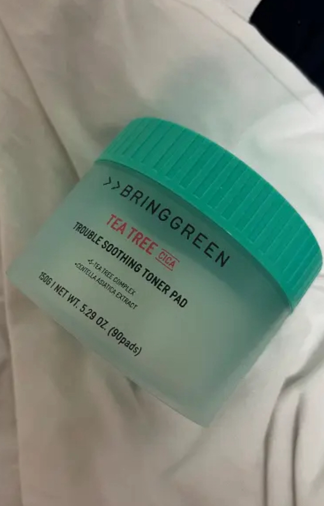 茶树精华舒缓爽肤垫的真实用户使用照片