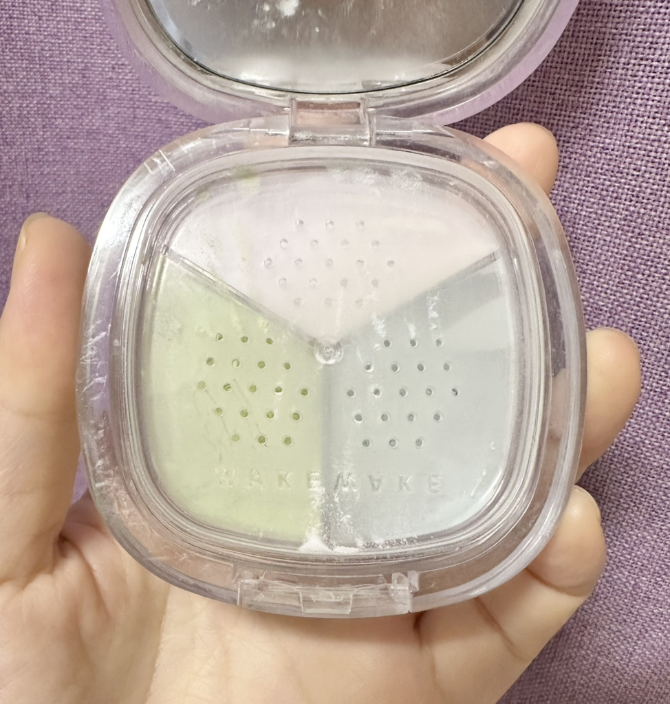 wakemake 定型定色多色粉饼 [01 淡清] common.review image