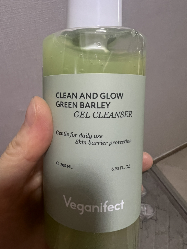 清洁与发光青大麦LHA凝胶洁面的真实用户使用照片