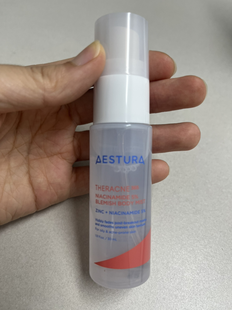 特拉克尼365烟酰胺5%微痕身体喷雾的真实用户使用照片