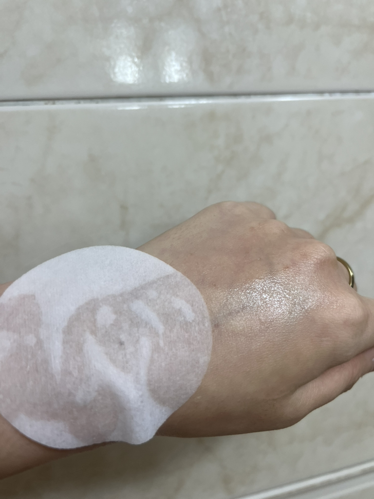 舒缓化妆水垫的真实用户使用照片