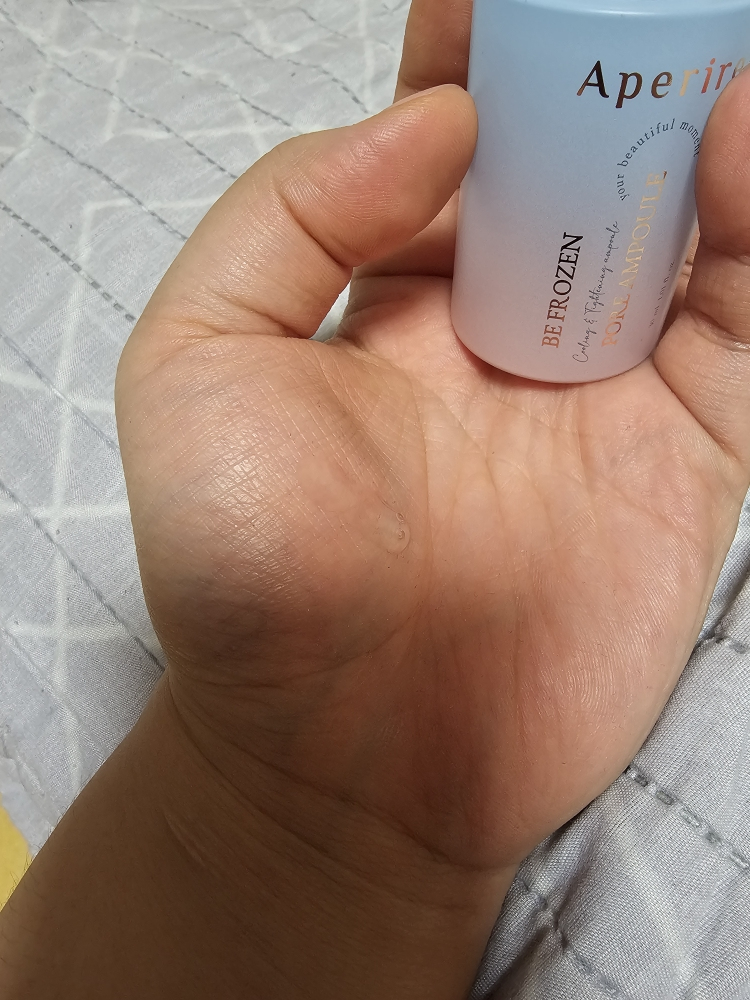 非冻结毛孔安瓶的真实用户使用照片