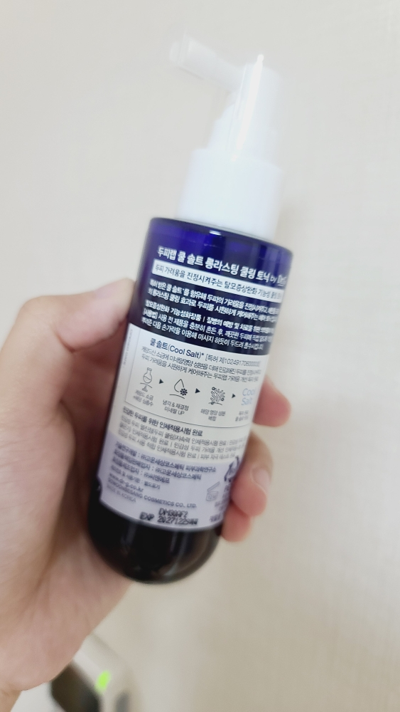 닥터지 (Dr.G) 두피랩 쿨 솔트 롱라스팅 쿨링 토닉 review image
