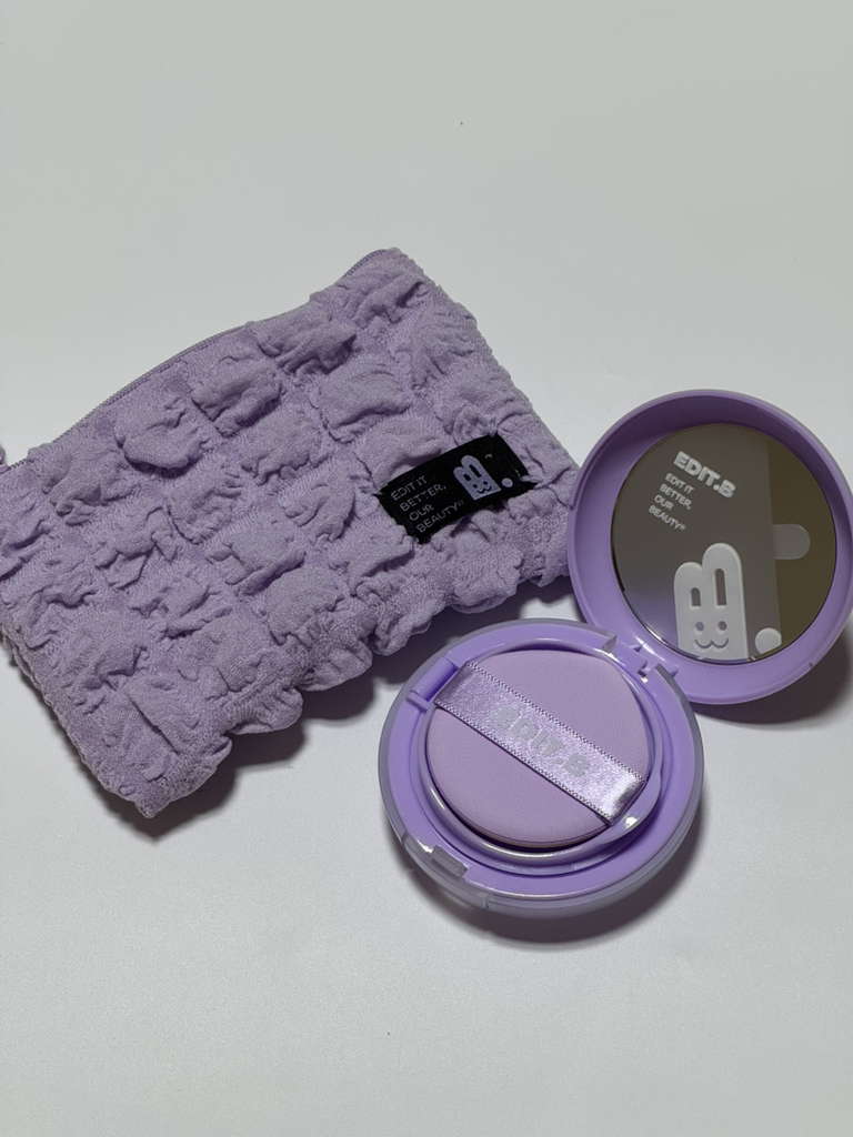 에딧비 (EDIT.B) 마시멜로 톤업 쿠션 [SPF50+/PA++++] [퍼플] review image