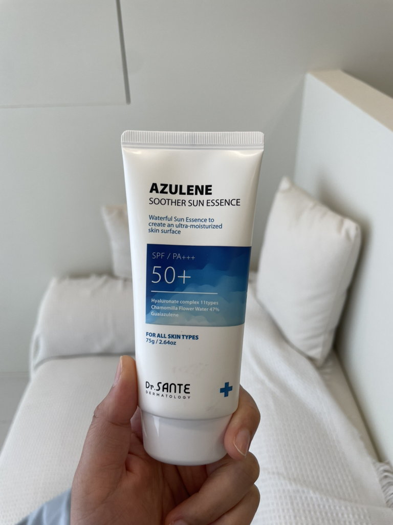 닥터상떼 (Dr.SANTE) 아줄렌 수더 선 에센스 [SPF50+/PA+++] review image