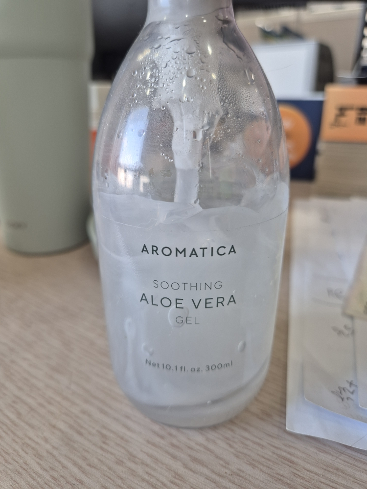 舒缓芦荟凝胶的真实用户使用照片