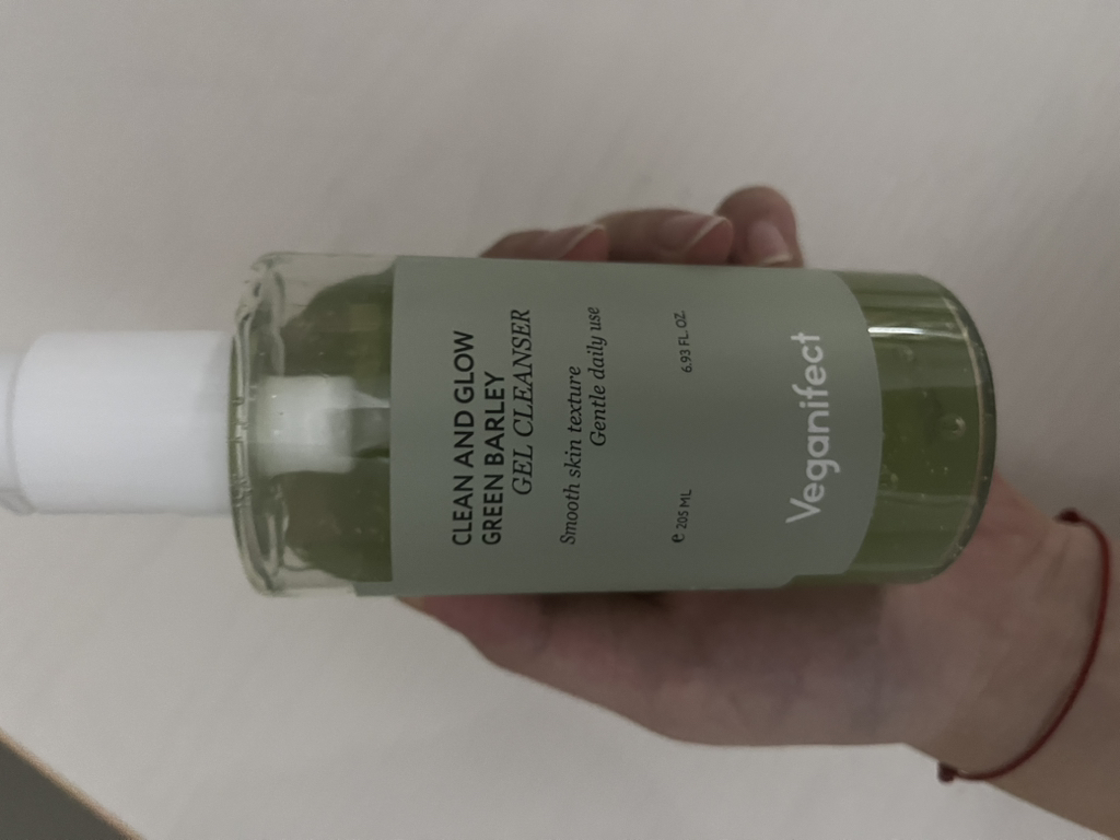 清洁与发光青大麦LHA凝胶洁面的真实用户使用照片