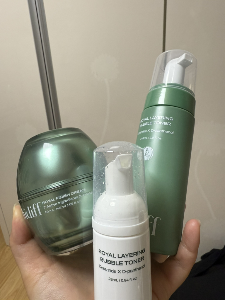 皇家分层泡沫爽肤水的真实用户使用照片