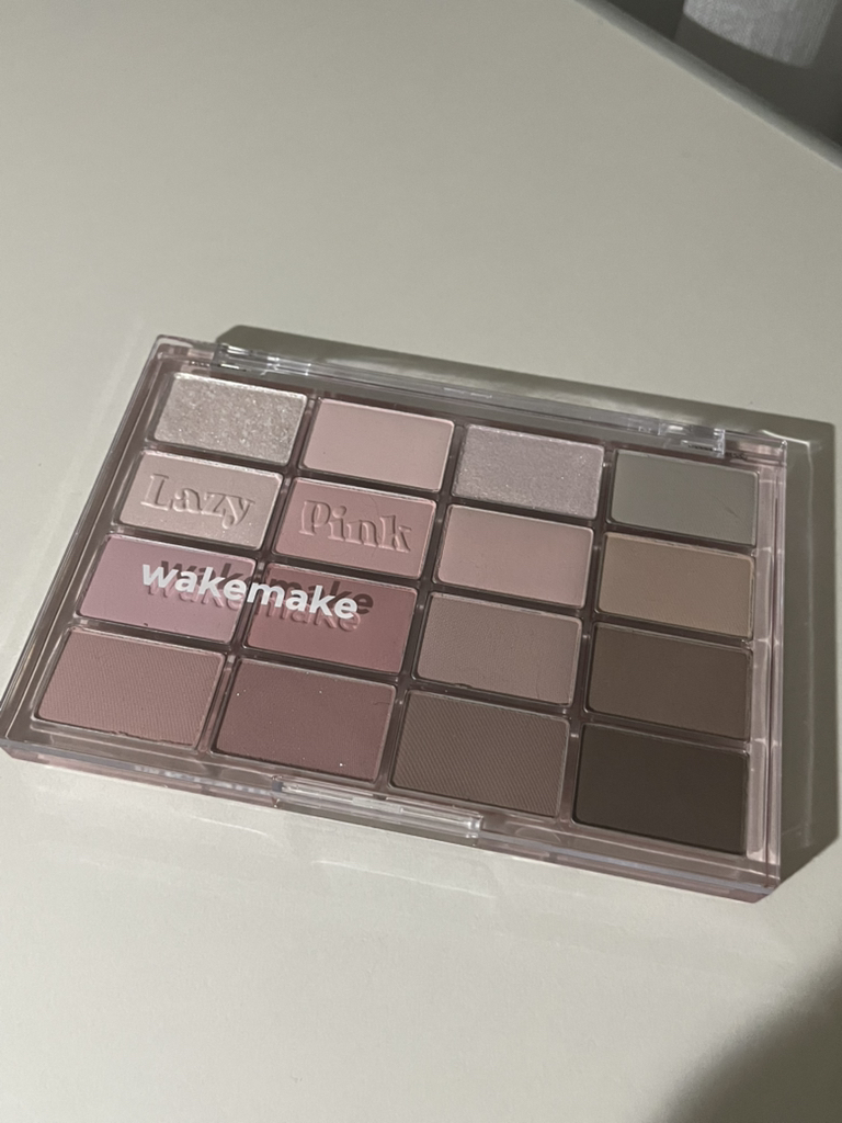 wakemake 柔和模糊眼影盘[10 懒惰粉红模糊] common.review image