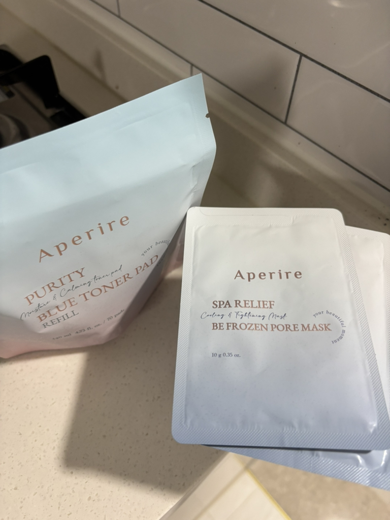 纯蓝色调调理垫的真实用户使用照片